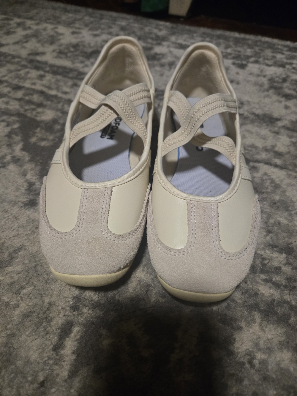 Skechers Women’s Slip-On Mary Jane Flats - Cream - Picture 4 of 7